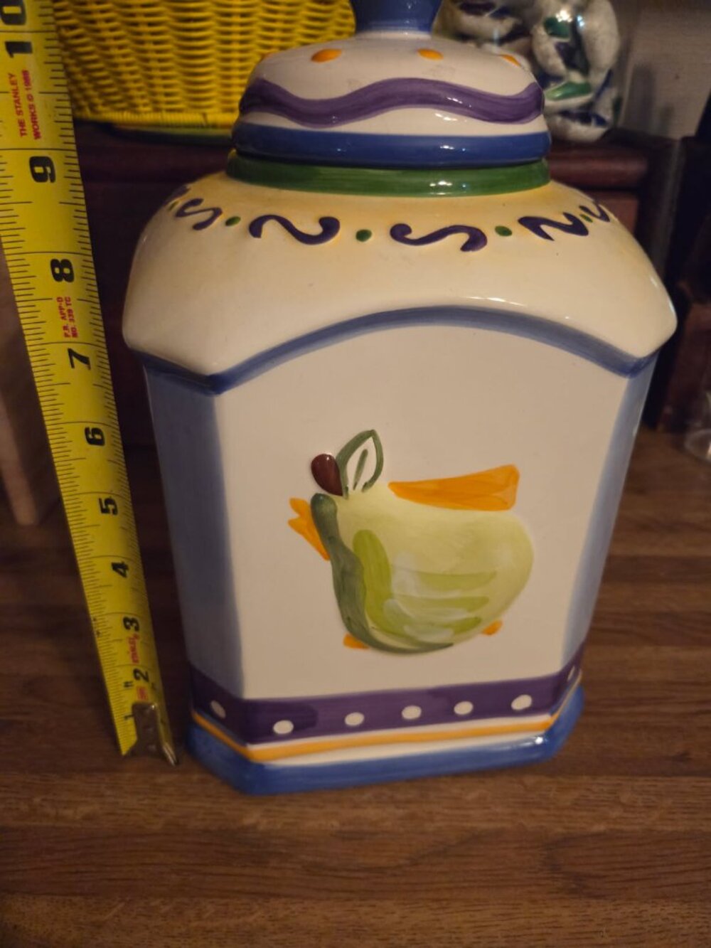 Biscotti jar - Hand Painted for Nonni's - Picture 6 of 6